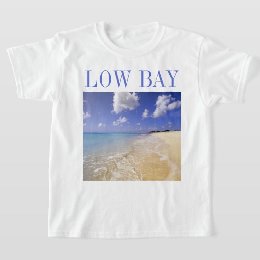 Low Bay Beach, Barbuda, Antigua T-shirt (Laagn)