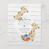 Low BUDGET Baby Shower Invitations - PUMPKIN HERFS Flyer (Voorkant)