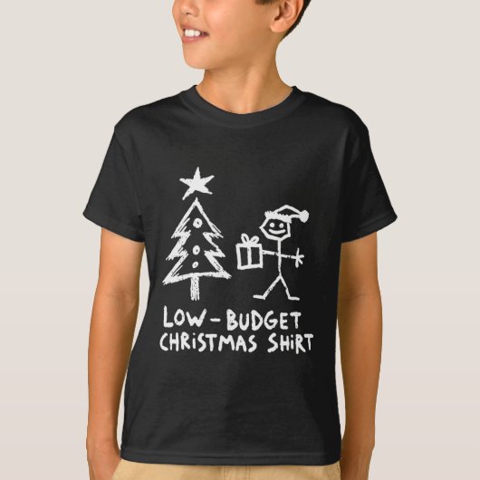 Low-budget Fun Christmas Elf Kerstmis Matching Ker T-shirt (Voorkant)