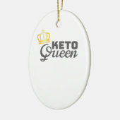 Low Carb Diet Gift Keto Queen Keramisch Ornament (Links)