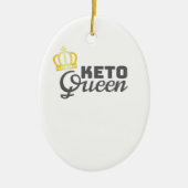 Low Carb Diet Gift Keto Queen Keramisch Ornament (Voorkant)