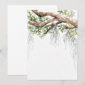 Low country aquarel uitnodiging (Voorkant / Achterkant)