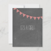 Low Country Boil Co Ed Girl Baby shower - Pacifier Kaart (Achterkant)