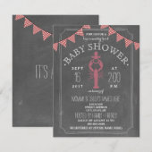 Low Country Boil Co Ed Girl Baby shower - Pacifier Kaart (Voorkant / Achterkant)