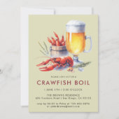 Low Country Crawfish Boil Party Familie Cookout Kaart (Voorkant)