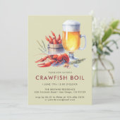 Low Country Crawfish Boil Party Familie Cookout Kaart (Staand voorkant)