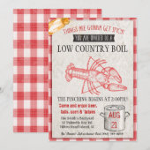 Low Country Seafood Boil Invitation Kaart (Voorkant / Achterkant)