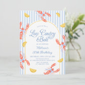 Low Country Seafood Boil Lobster Bak Uitnodiging (Staand voorkant)