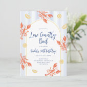 Low Country Seafood Boil-schelpicknick uitnodiging (Staand voorkant)