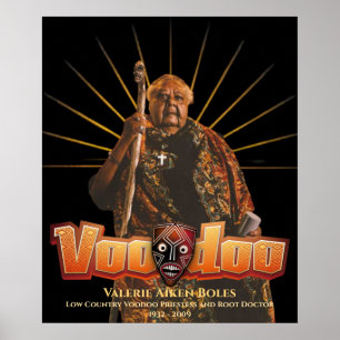 Low Country Voodoo Priesteres Valerie A Boles Poster