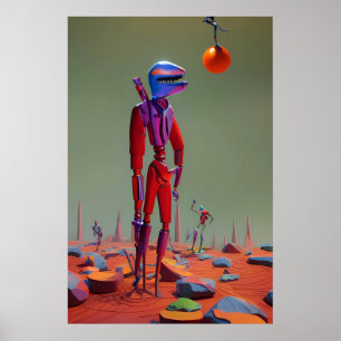 Low Dangling Fruit Ken Gauge Surrealisme Poster