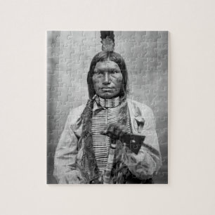 Low Dog - indiaanse vintage foto Legpuzzel