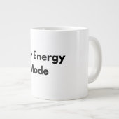 Low Energy Mode Minimaal typografie mok (Voorkant rechts)