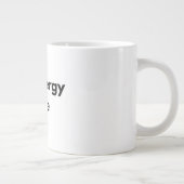 Low Energy Mode Minimal Typography Mug Grote Koffiekop (Rechts)