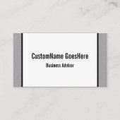 Low-Key Business Advisor-Visitekaartje Visitekaartje (Voorkant)