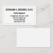 Low-Key Dental Hygienist Visitekaartje (Voorkant / Achterkant)