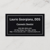 Low-Key en Basic Cosmetic Dentist Visitekaartje (Voorkant)