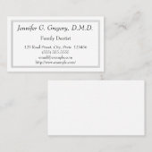 Low-key familie tandarts Visitekaartje (Voorkant / Achterkant)