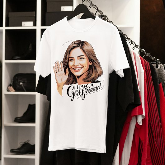 Low-Key Flex: "Ik heb een Vriendin" geïllustreerd T-shirt