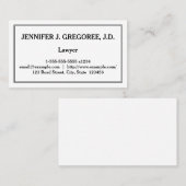 Low-Key Lawyer-Visitekaartje Visitekaartje (Voorkant / Achterkant)