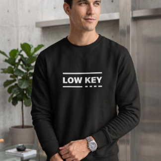 Low Key Minimalistische Crewneck Sweatshirt | Mode