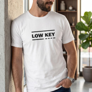 Low Key Minimalistische Grafische T-Shirt voor Her