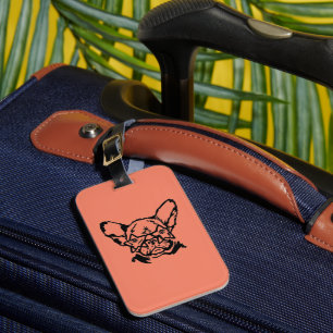 Low Key Rockstar Frenchie Franse Bulldog Bagage T Bagagelabel