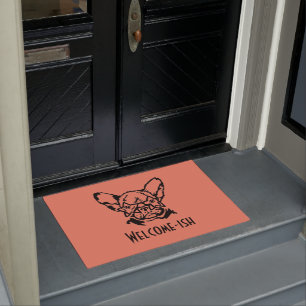 Low Key Rockstar Frenchie French Bulldog Doormat Deurmat