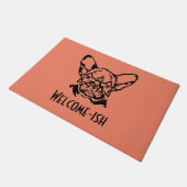 Low Key Rockstar Frenchie French Bulldog Doormat Deurmat (Schuin)