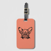Low Key Rockstar Frenchie French Bulldog Luggage T Bagagelabel (Voorkant (verticaal))