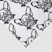 Low Key Rockstar Frenchie French Bulldog Tissuepapier (Detail)