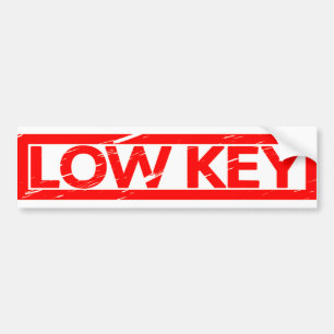 Low Key Stamp Bumpersticker