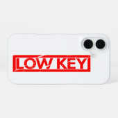 Low Key Stamp iPhone 16 Hoesje (Achterkant horizontaal)
