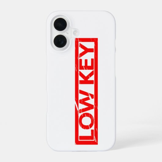 Low Key Stamp iPhone 16 Hoesje (Achterkant)