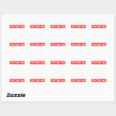 Low Key Stamp Ronde Sticker (Vel)
