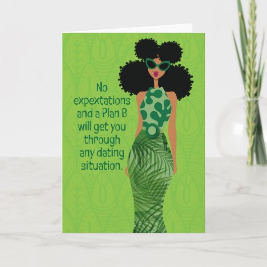 Low-key therapie - Geen verwachtingen en een Plan  Bedankkaart (Voorkant)