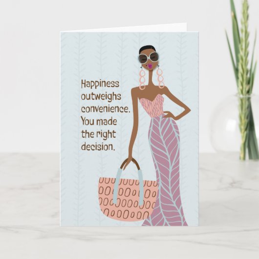 Low-key therapie - Geluk weegt zwaarder dan... Bedankkaart (Voorkant)