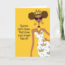 Low key therapie - Queens niet achtervolgen Bedankkaart