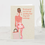 Low-key therapie - Zo trots op je dat je niet stuu Bedankkaart (Voorkant)