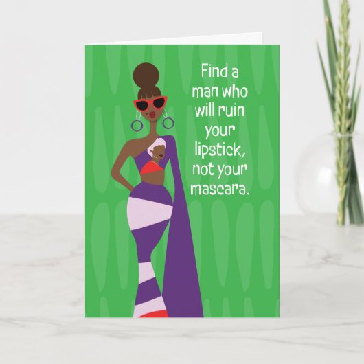 Low-key therapie - Zoek een man die Bedankkaart (Voorkant)