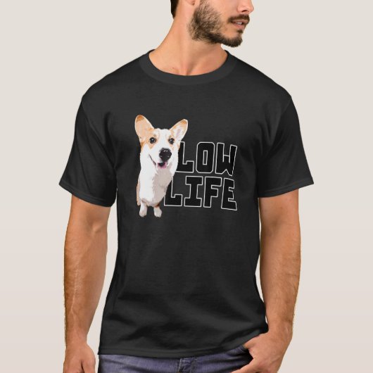 Low Life Corgi Mam T-shirt (Voorkant)