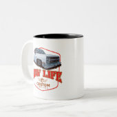 Low Life Customs Tweekleurige Koffiemok (Voorkant links)