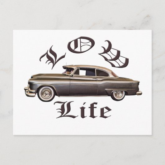 Low Life Oldsmobile Lowrider Briefkaart (Voorkant)