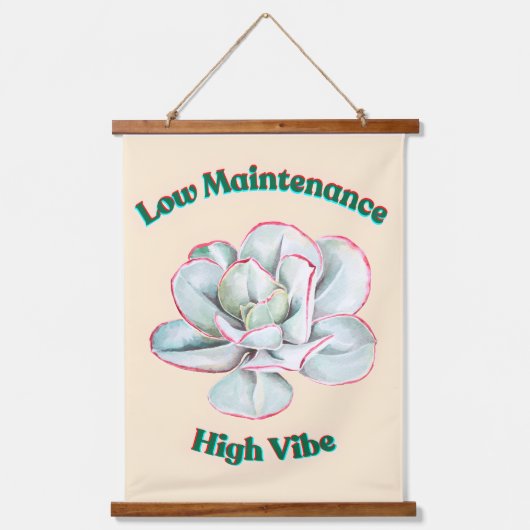 Low Maintenance High Vibe Hangend Wandkleed (Voorkant)