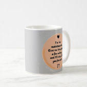 Low Maintenance Love Funny Relationship Quote Art Koffiemok (Voorkant rechts)