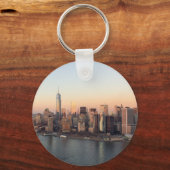 Low Manhattan Sunset WTC Freedom Tower NYC Sleutelhanger (Voorkant)