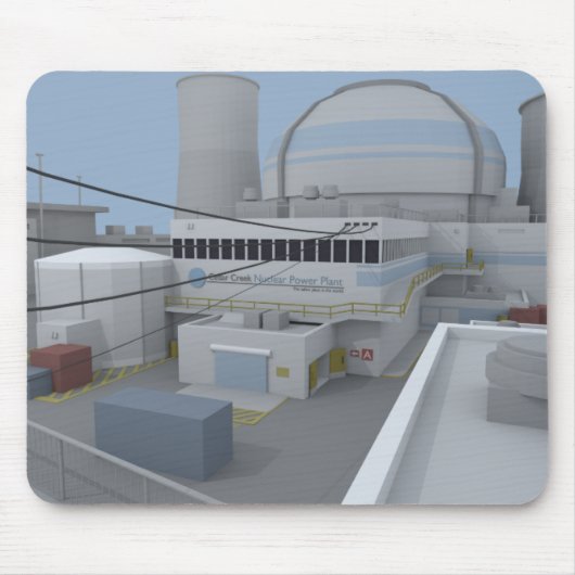 Low Poly CSGO Map Nuke Muismat (Voorkant)