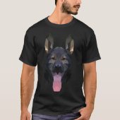 Low Poly German Shepherd 950 T-shirt (Voorkant)