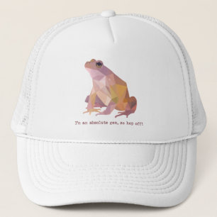 Low Poly Kikker “Ik ben een absolute parel” Trucker Pet