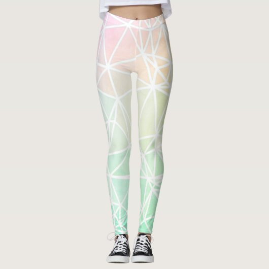 Low Poly Ombre Leggings (Voorkant)